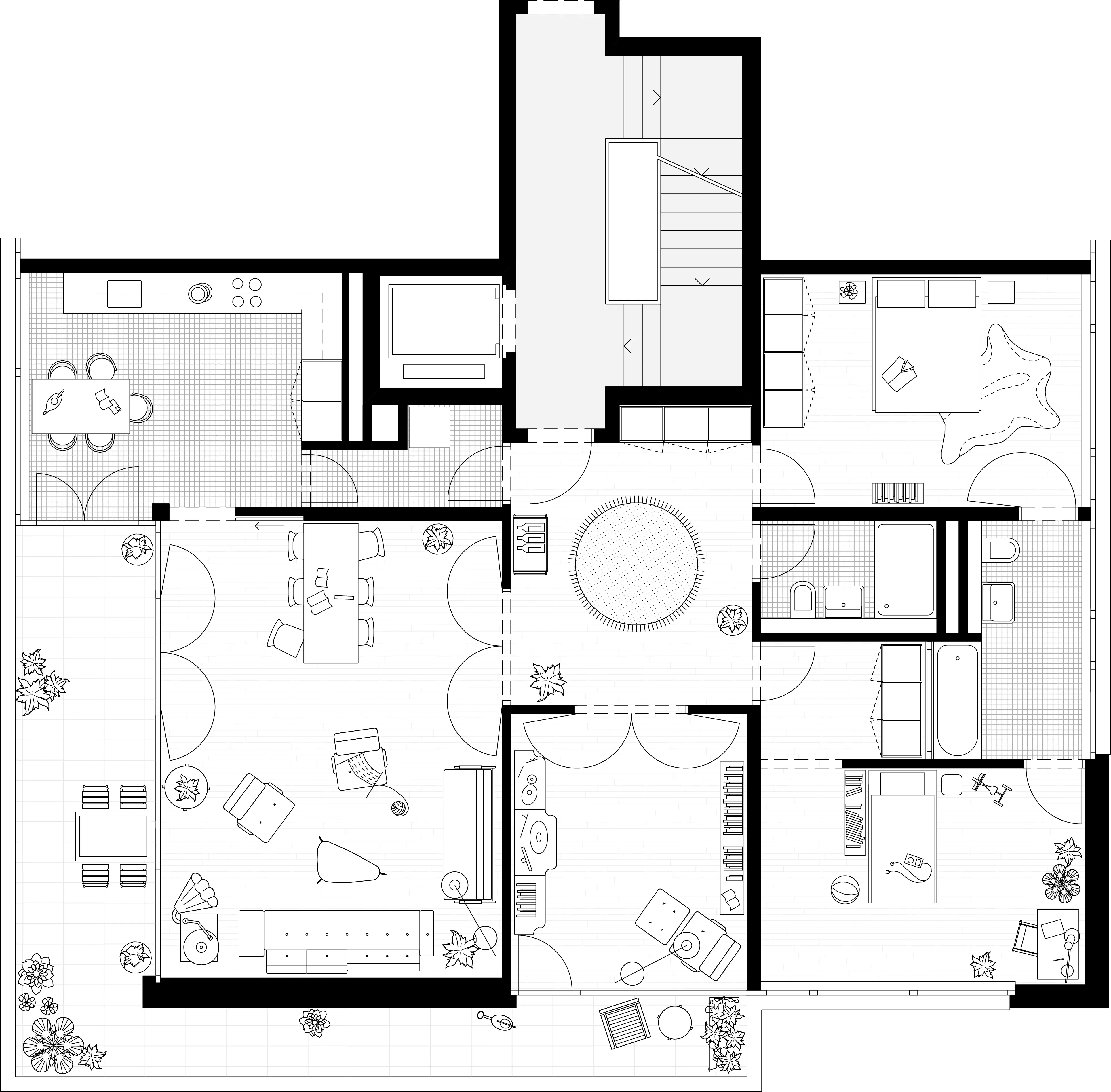 James Langhaus, 4.5-Zi – Geschoss 1