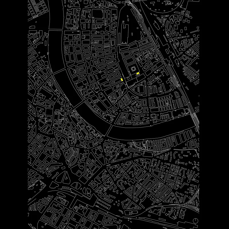We, the two towers (Wir zwei Türme). Competition Warteck area, Basel, Switzerland, 2012. – Site plan.