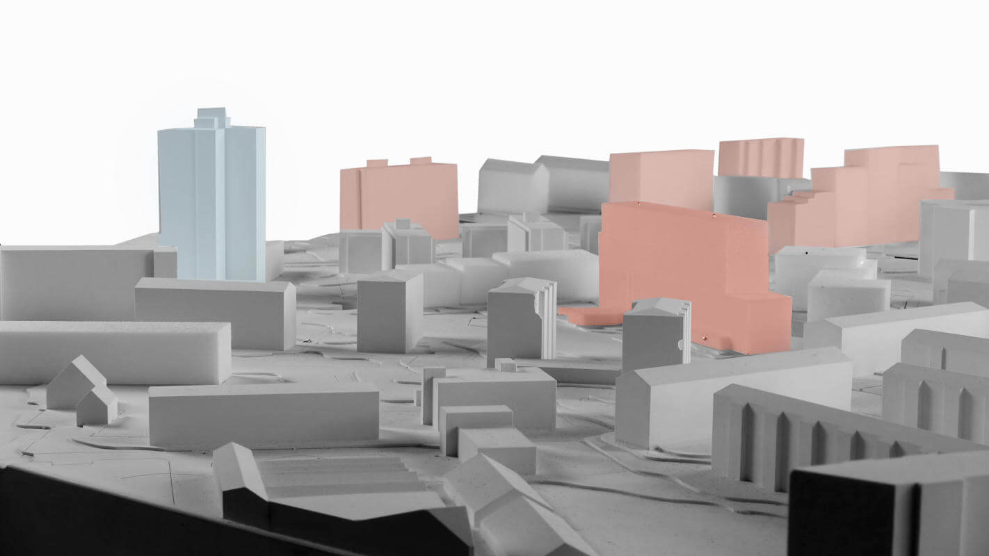 Bember’s brothers. – Volume model (3D-rendering) of the district.