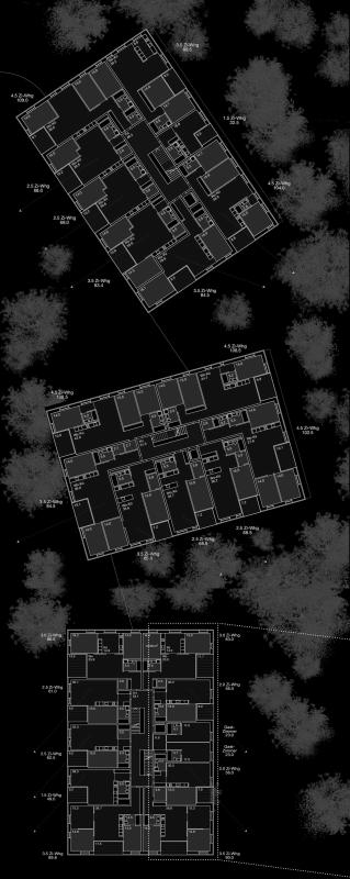 Lerchenhalde. Standard floor plans.
