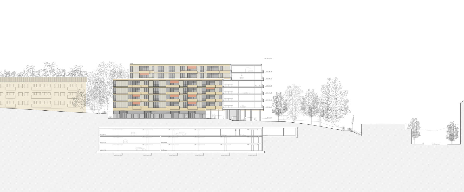 Fassade Schnitt EE