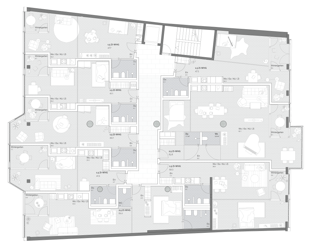 Kein Wohnhaus wie andere! Wohnen, Arbeiten und Gewerbe verbinden sich zu einer lebendigen Raum- und Lebenswelt.