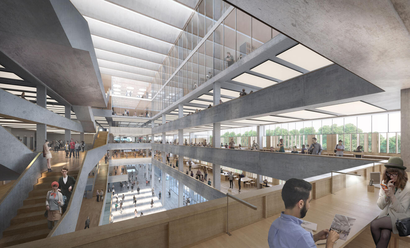 Forever young. Competition Forum – University of Zurich. Rendering.