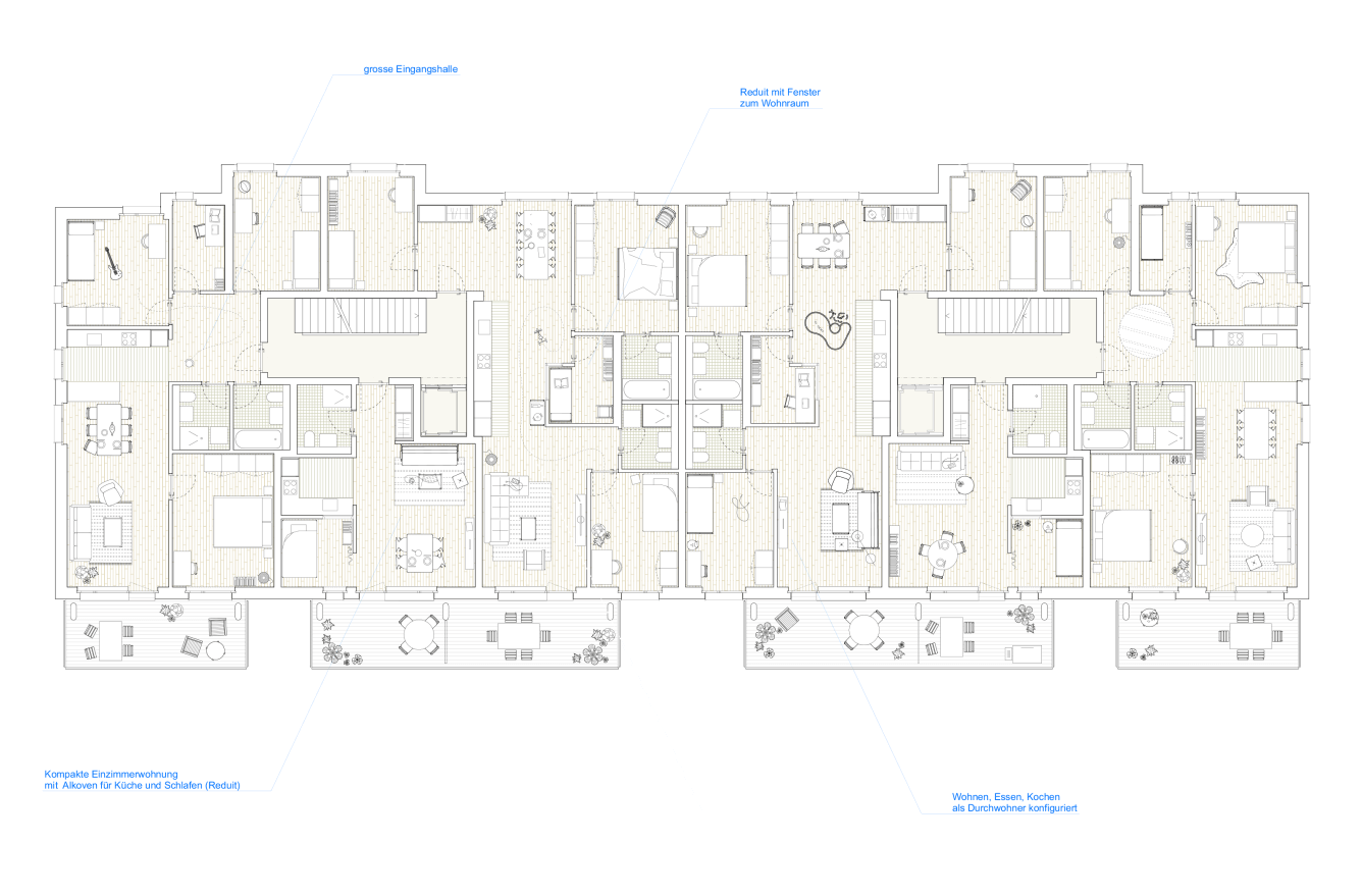 WON  Regelgeschoss Haus E mobliert
