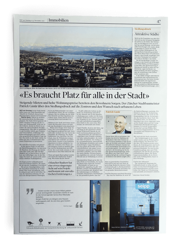 Neue Zürcher Zeitung November 2010